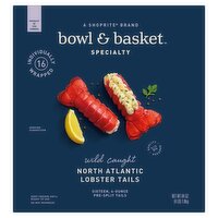 Bowl & Basket Specialty North Atlantic Lobster Tails, 4 oz, 16 count