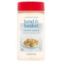 Bowl & Basket Grated Cheese, 8 oz, 8 Ounce