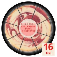 Bowl & Basket Strawberry Swirl Cheesecake, 16 oz, 16 Ounce