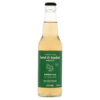 Bowl & Basket Specialty Ginger Ale Cane Sugar Soda, 12 fl oz