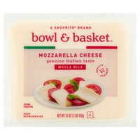 Bowl & Basket Whole Milk Mozzarella Cheese, 16 oz