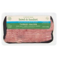 Bowl & Basket Turkey Bacon, 12 oz, 12 Ounce