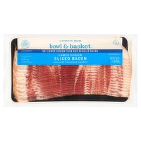 Bowl & Basket Lower Sodium Sliced Bacon, 16 oz