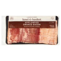 Bowl & Basket Applewood Smoked Bacon, 16 oz, 1 Pound