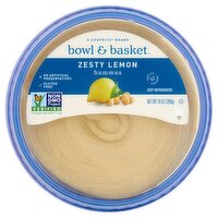 Bowl & Basket Zesty Lemon Hummus, 10 oz, 10 Ounce