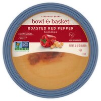 Bowl & Basket Roasted Red Pepper Hummus, 32 oz