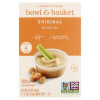 Bowl & Basket Original Hummus, 2.5 oz, 4 count