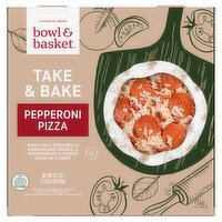 Bowl & Basket Take & Bake Pepperoni Pizza, 32.3 oz