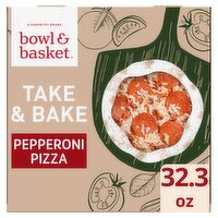 Bowl & Basket Take & Bake Pepperoni Pizza, 32.3 oz