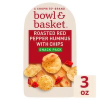 Bowl & Basket Roasted Red Pepper Hummus with Chips Snack Pack, 3 oz