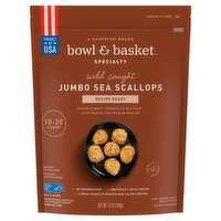 Bowl & Basket Specialty Wild Caught Jumbo Sea Scallops, 10-20 count, 12 oz, 12 Ounce