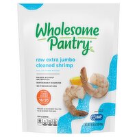 Wholesome Pantry Raw Extra Jumbo Cleaned Shrimp, 16 oz