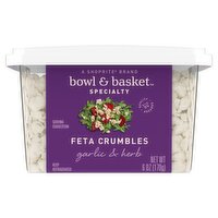 Bowl & Basket Specialty Garlic & Herb Feta Crumbles, 6 oz, 6 Ounce