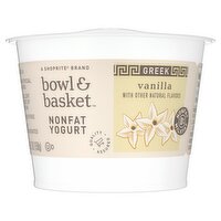 Bowl & Basket Greek Vanilla Nonfat Yogurt, 5.3 oz
