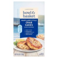 Bowl & Basket Classic Seasoning Maryland Style Crab Cakes, 2 count, 6 oz
