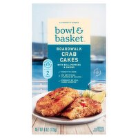 Bowl & Basket Boardwalk Crab Cakes with Bell Peppers & Onions, 2 count, 6 oz