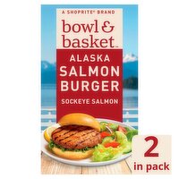 Bowl & Basket Alaska Sockeye Salmon Burger Patties, 2 count, 8 oz
