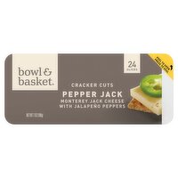 Bowl & Basket Cracker Cuts Pepper Jack Monterey Jack Cheese with Jalapeño Peppers, 24 count, 7 oz