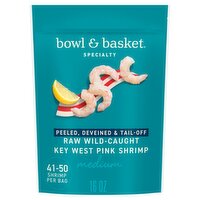Bowl & Basket Specialty Peeled, Deveined & Tail-Off Medium Key West Pink Shrimp, 16 oz