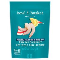 Bowl & Basket Specialty Peeled, Deveined & Tail-Off Extra Large Key West Pink Shrimp, 16 oz