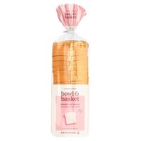 Bowl & Basket Round Top White Sliced Bread, 20 oz