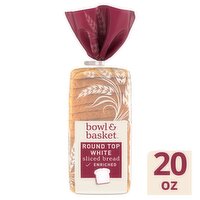 Bowl & Basket Round Top White Sliced Bread, 20 oz, 20 Ounce