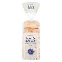 Bowl & Basket Sliced Everything Bagels, 6 count, 20 oz