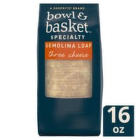 Bowl & Basket Specialty Three Cheese Semolina Loaf, 16 oz, 16 Ounce