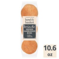 Bowl & Basket Brioche Seeded Hamburger Buns, 10.6 oz