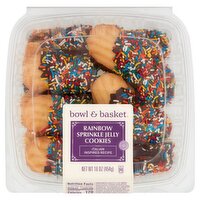 Bowl & Basket Rainbow Sprinkle Jelly Cookies, 16 oz