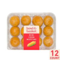 Bowl & Basket Mini Corn Muffins, 12 count, 10.5 oz