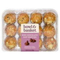 Bowl & Basket Mini Chocolate Chip Muffins, 12 count, 10.5 oz