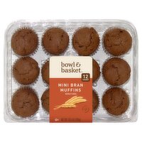Bowl & Basket Mini Bran Muffins, 12 count, 10.5 oz