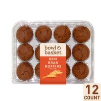 Bowl & Basket Mini Bran Muffins, 12 count, 10.5 oz