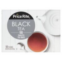 Price Rite Orange Pekoe & Pekoe Cut Black Tea Tagless Tea Bags, 100 count, 6.4 oz