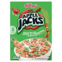 Kellogg's Apple Jacks Sweetened Cereal with Apple & Cinnamon, 8.9 oz