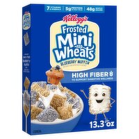 Kellogg's Frosted Mini Wheats Blueberry Muffin Whole Grain Cereal, 13.3 oz