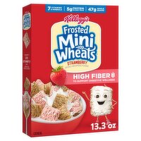 Kellogg's Frosted Mini Wheats Strawberry Whole Grain Cereal, 13.3 oz