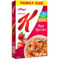 Kellogg's Special K Red Berries Breakfast Cereal, Good Source of Fiber, 15.6  oz Box