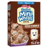 Kellogg's Frosted Mini-Wheats Cocoa Breakfast Cereal, High Fiber, 13.3  oz Box