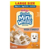 Kellogg's Frosted Mini Wheats Original Whole Grain Cereal Large Size, 20 oz