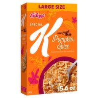 Kellogg's Special K Pumpkin Spice Breakfast Cereal, Fiber Cereal, 15.6 oz Box