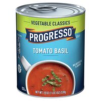 Progresso Vegetable Classics Tomato Basil Soup, 19 oz