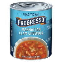 Progresso Traditional Manhattan Clam Chowder Soup, 19 oz, 19 Ounce