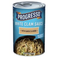 Progresso White Clam Sauce with Garlic & Herb, 15 oz, 15 Ounce