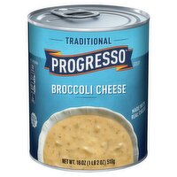 Progresso Traditional Broccoli Cheese Soup, 18 oz, 18 Ounce