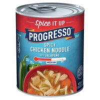 Progresso Medium Spicy Chicken Noodle with Jalapeño Soup, 18.5 oz, 18.5 Ounce