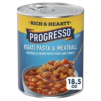 Progresso Rigati Pasta & Meatball Soup, 18.5 oz, 18.5 Ounce