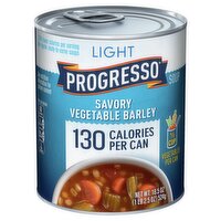 Progresso Light Savory Vegetable Barley Soup, 18.5 oz, 18.5 Ounce