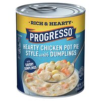 Progresso Rich & Heaty Chicken Pot Pie Style with Dumplings Soup, 18.5 oz